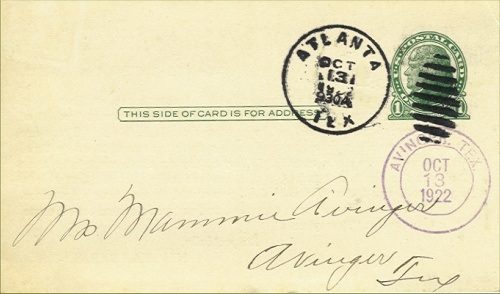 Three States Home Insurance Assoc. - Front of card - 1922