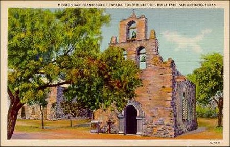 Mission San Francisco DeEspada - Built 1730